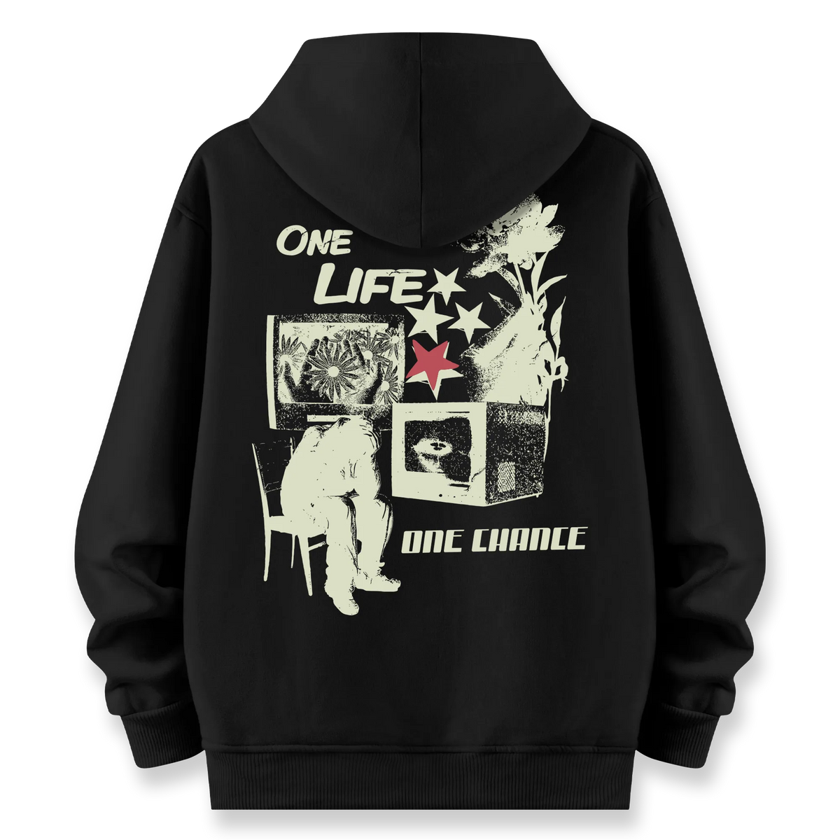One Chance - Oversize Bol Kalıp Hoodie