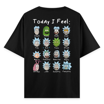 Rick's Routine - Oversize Bol Kalıp T-shirt