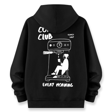 Coffee Club - Oversize Bol Kalıp Hoodie