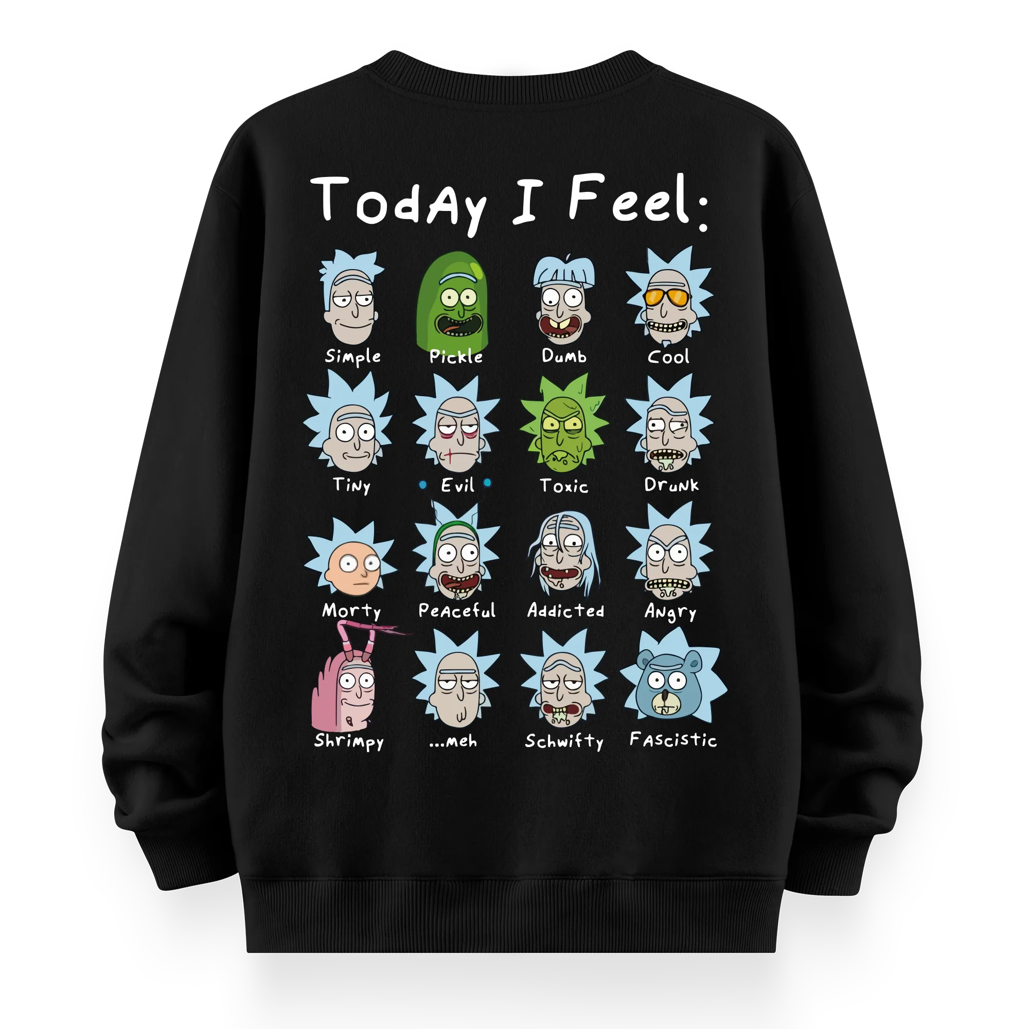 Rick's Routine - Oversize Bol Kalıp Sweatshirt