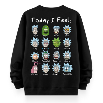 Rick's Routine - Oversize Bol Kalıp Sweatshirt
