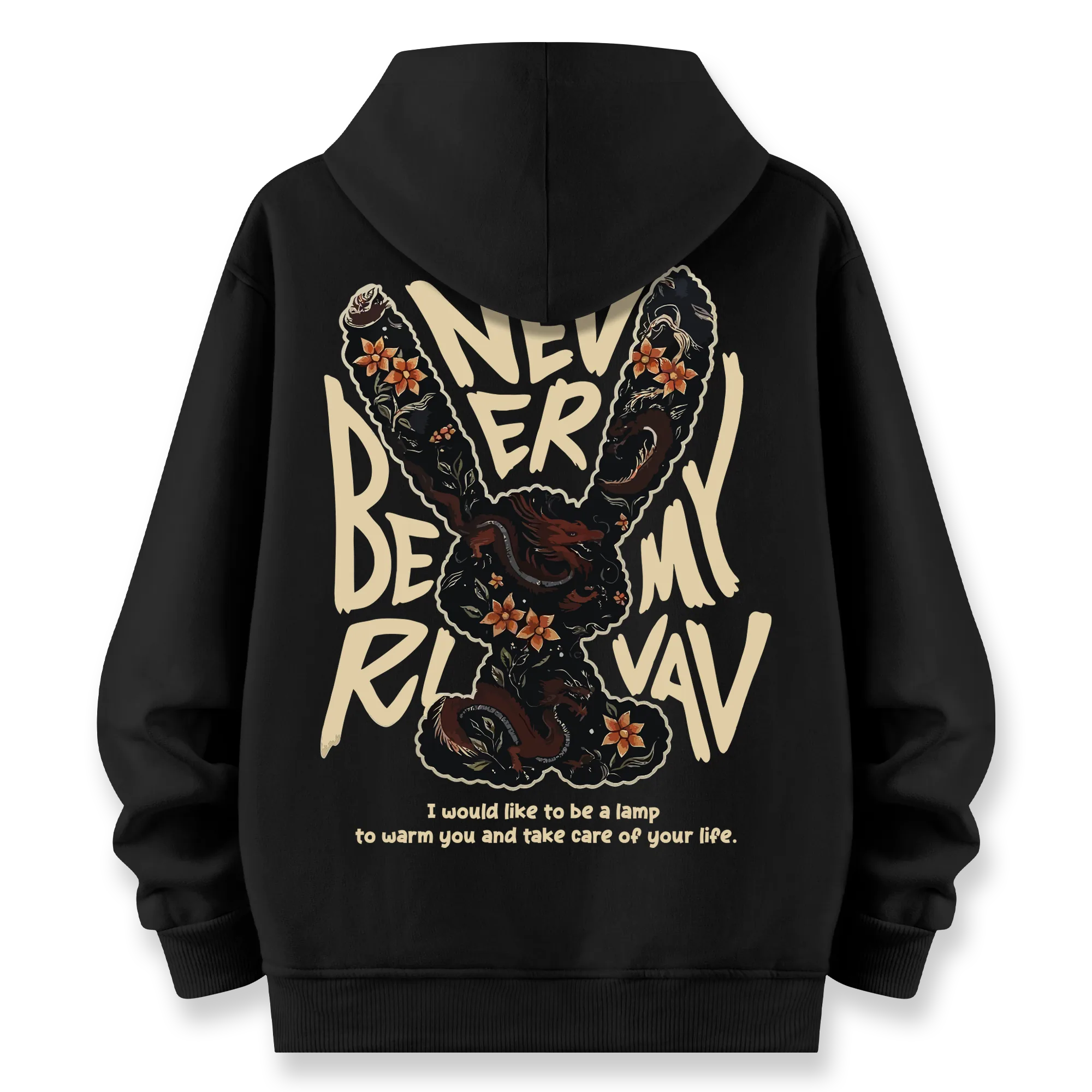 Rabbit - Oversize Bol Kalıp Hoodie