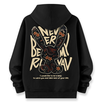 Rabbit - Oversize Bol Kalıp Hoodie