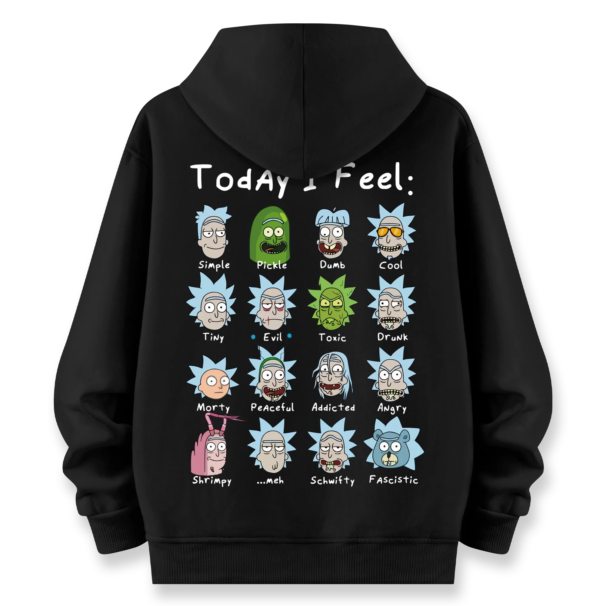 Rick's Routine - Oversize Bol Kalıp Hoodie