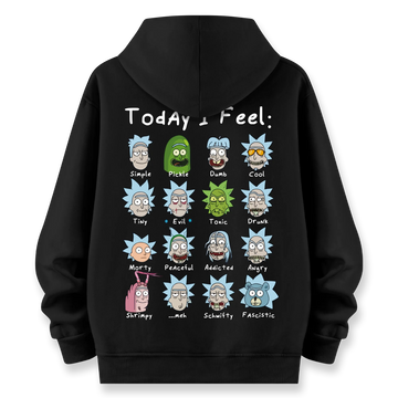 Rick's Routine - Oversize Bol Kalıp Hoodie