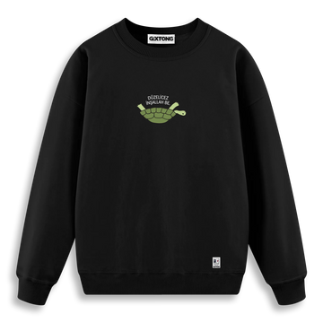 Düzelicez İnşallah - Regular Fit Kalıp Sweatshirt