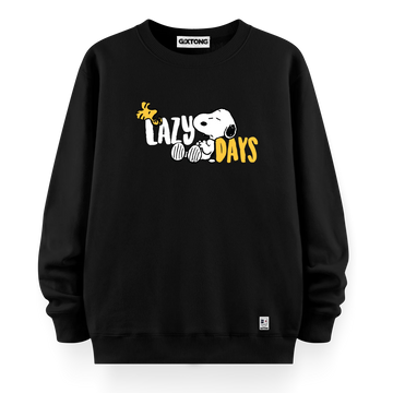 Lazy Days - Oversize Bol Kalıp Sweatshirt