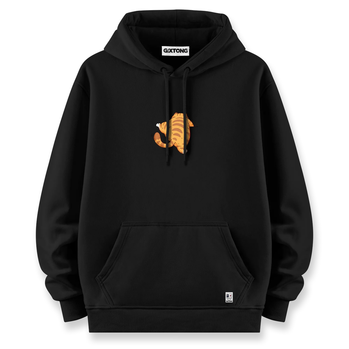 Fat Cat - Oversize Bol Kalıp Hoodie