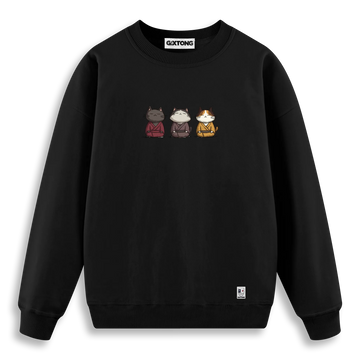 Samurai Cats - Regular Fit Kalıp Sweatshirt