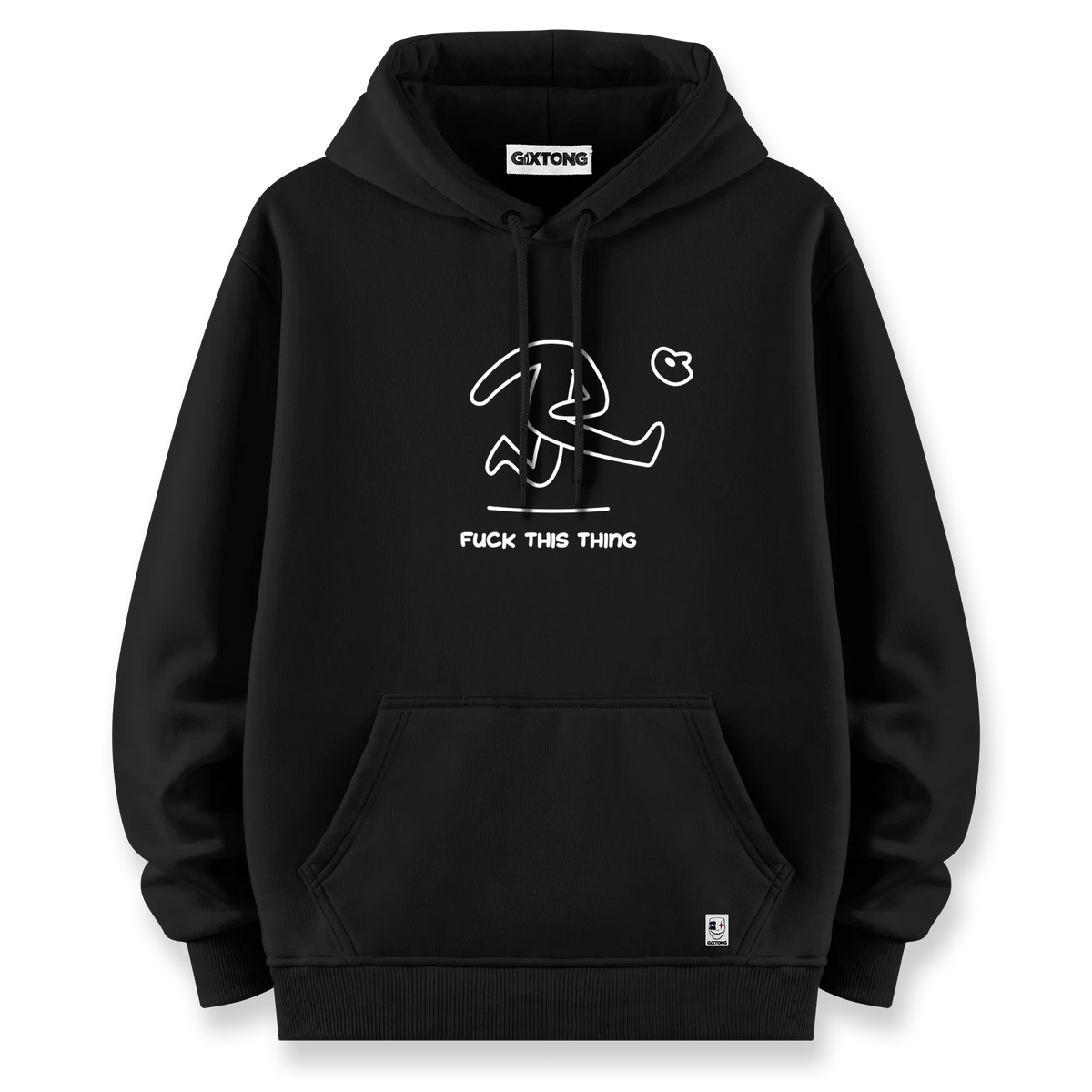 Fuck This Thing - Oversize Bol Kalıp Hoodie