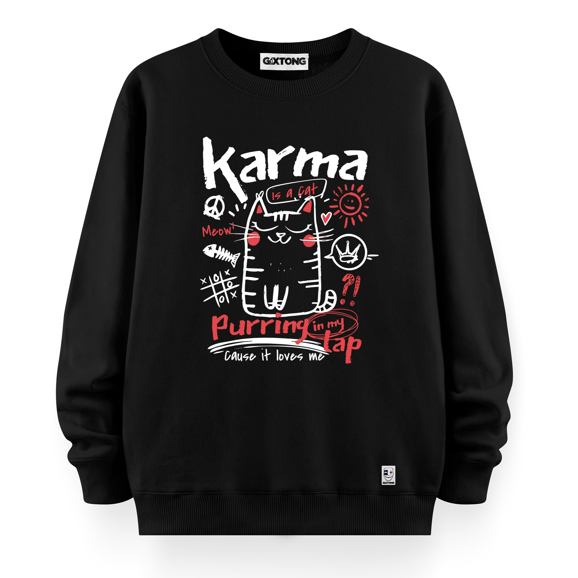 Karma - Oversize Bol Kalıp Sweatshirt