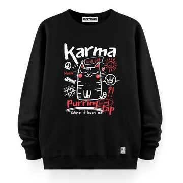 Karma - Oversize Bol Kalıp Sweatshirt