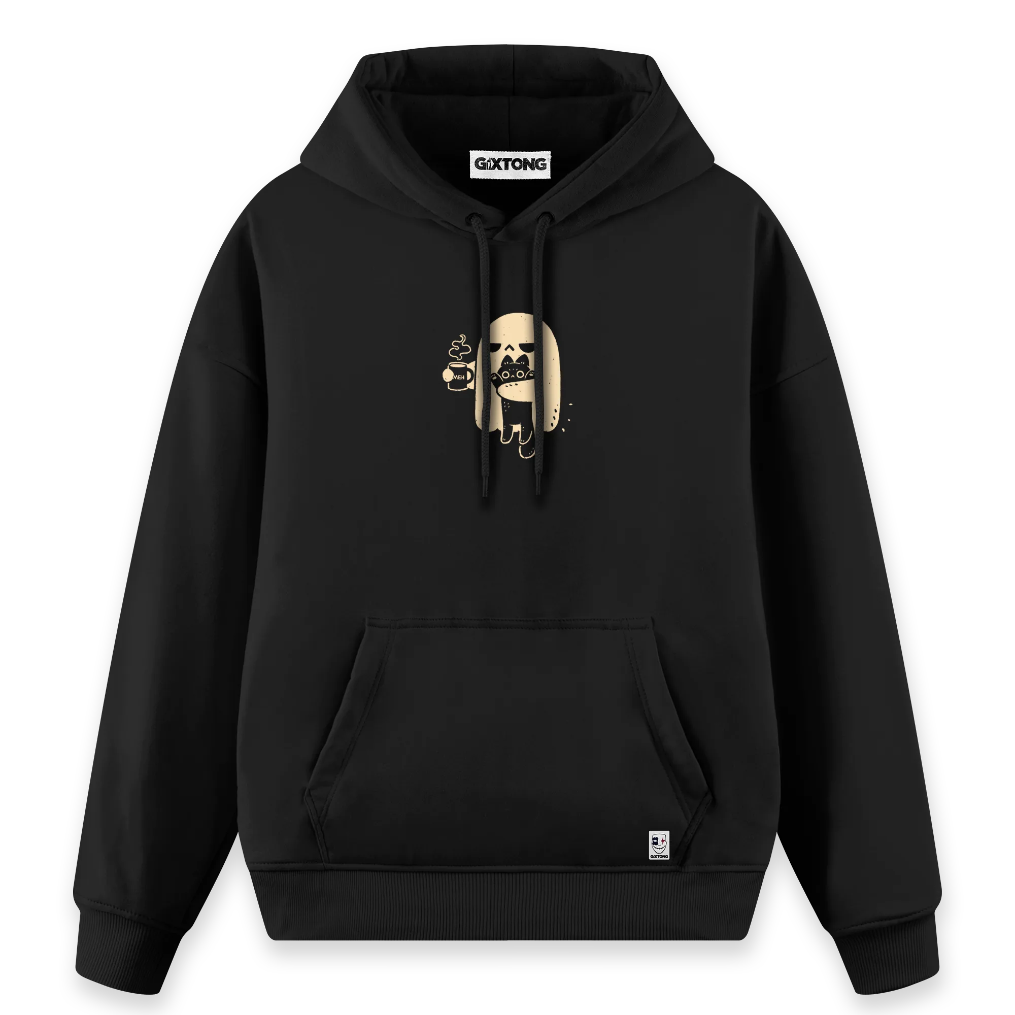 Ghost Cat- Regular Fit Kalıp Hoodie