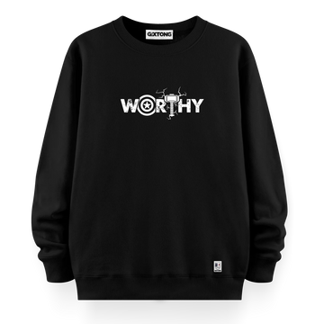 Worthy - Oversize Bol Kalıp Sweatshirt