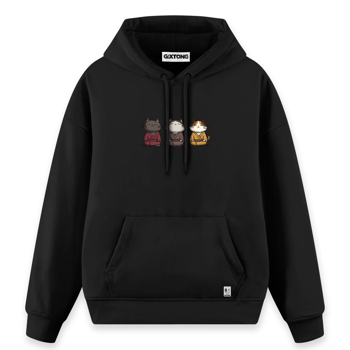 Samurai Cats - Regular Fit Kalıp Hoodie