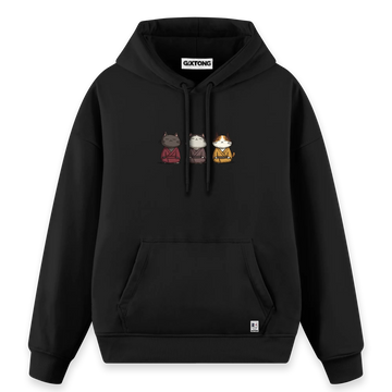 Samurai Cats - Regular Fit Kalıp Hoodie