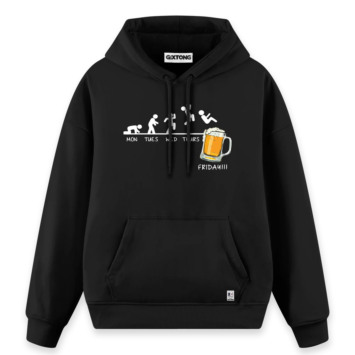 Friday Beer - Regular Fit Kalıp Hoodie