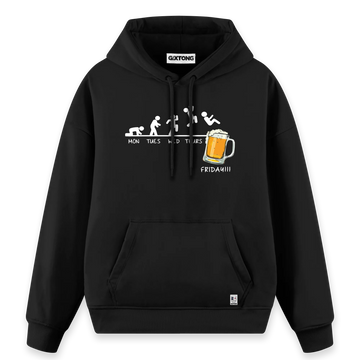 Friday Beer - Regular Fit Kalıp Hoodie