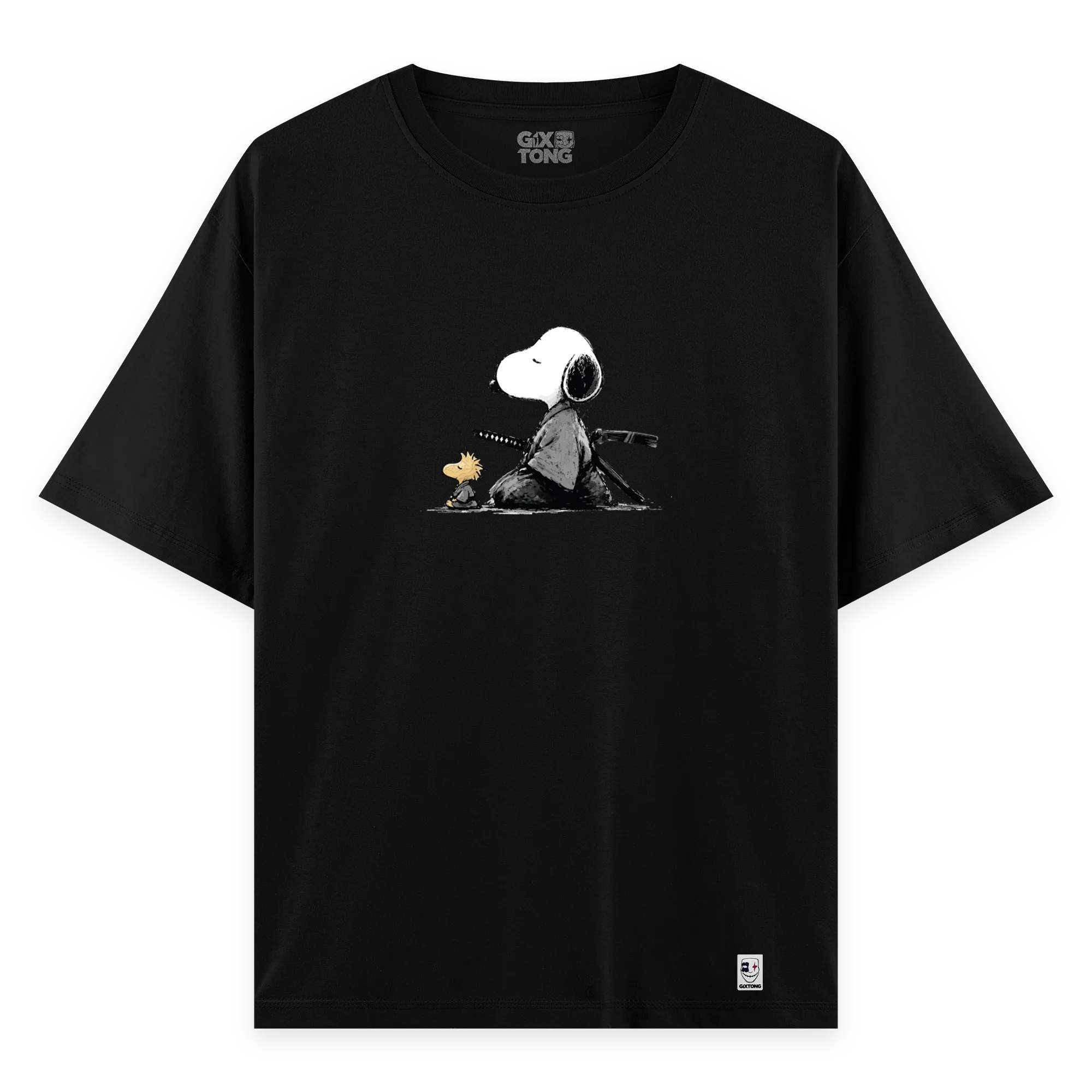 Samurai Snoopy - Oversize Bol Kalıp T-shirt