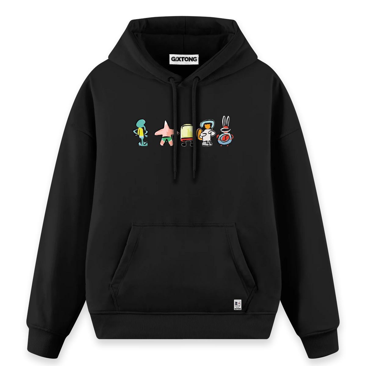 Sponge Family - Regular Fit Kalıp Hoodie