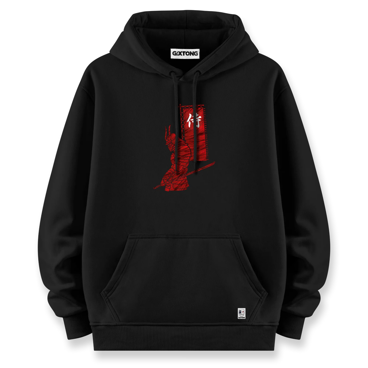Red Samurai - Oversize Bol Kalıp Hoodie