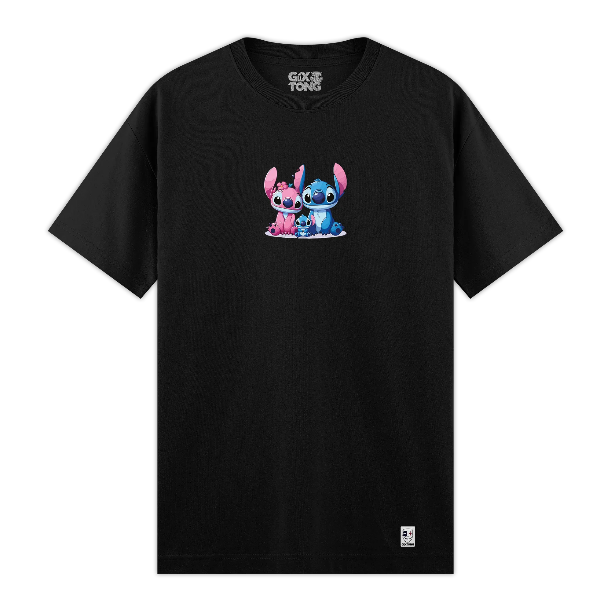 Stitch Family - Regular Fit Kalıp T-shirt