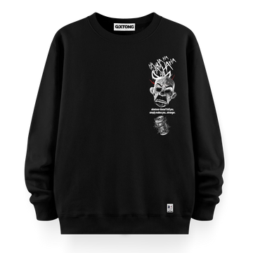 Dark Mask - Oversize Bol Kalıp Sweatshirt