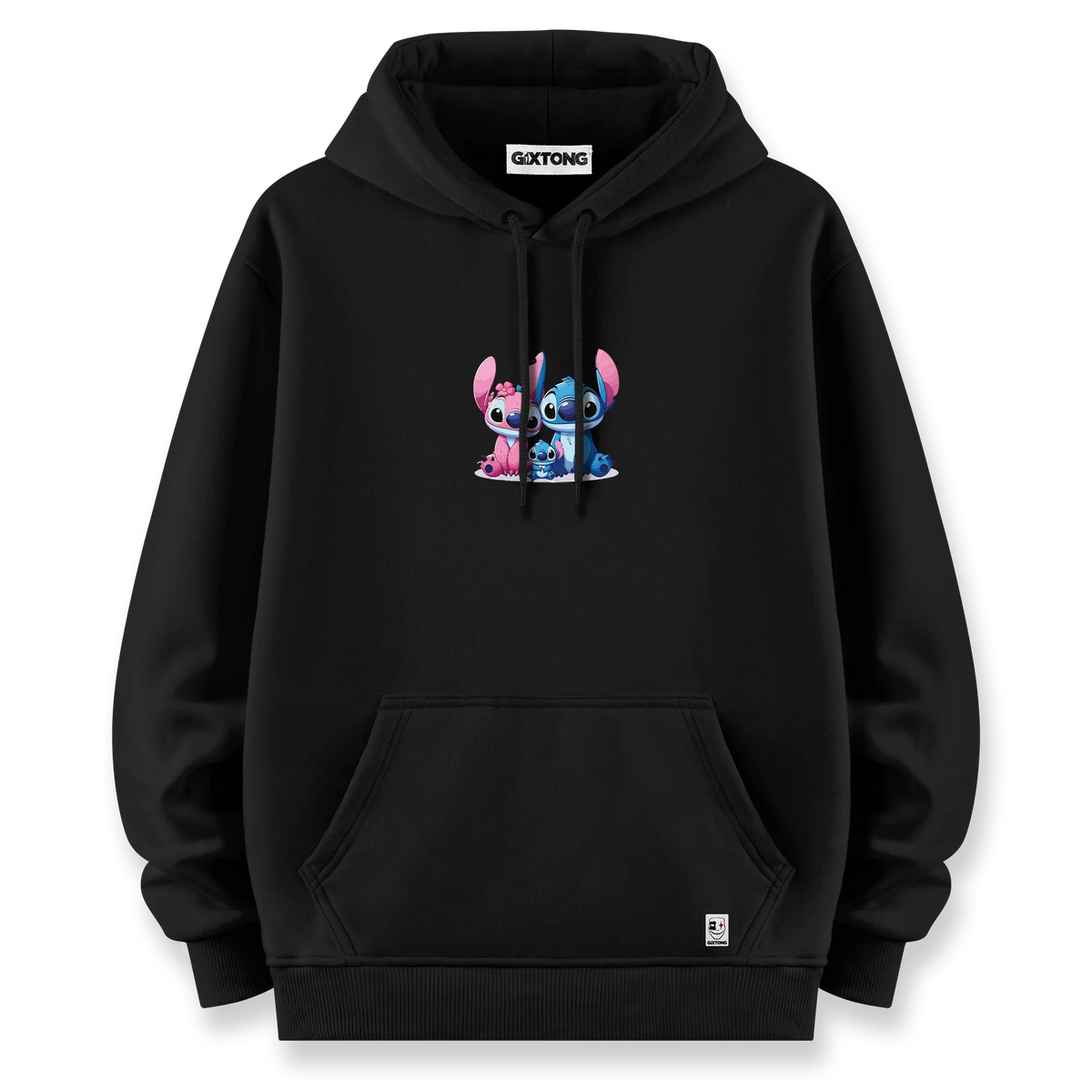 Stitch Family - Oversize Bol Kalıp Hoodie