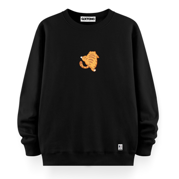 Fat Cat - Oversize Bol Kalıp Sweatshirt