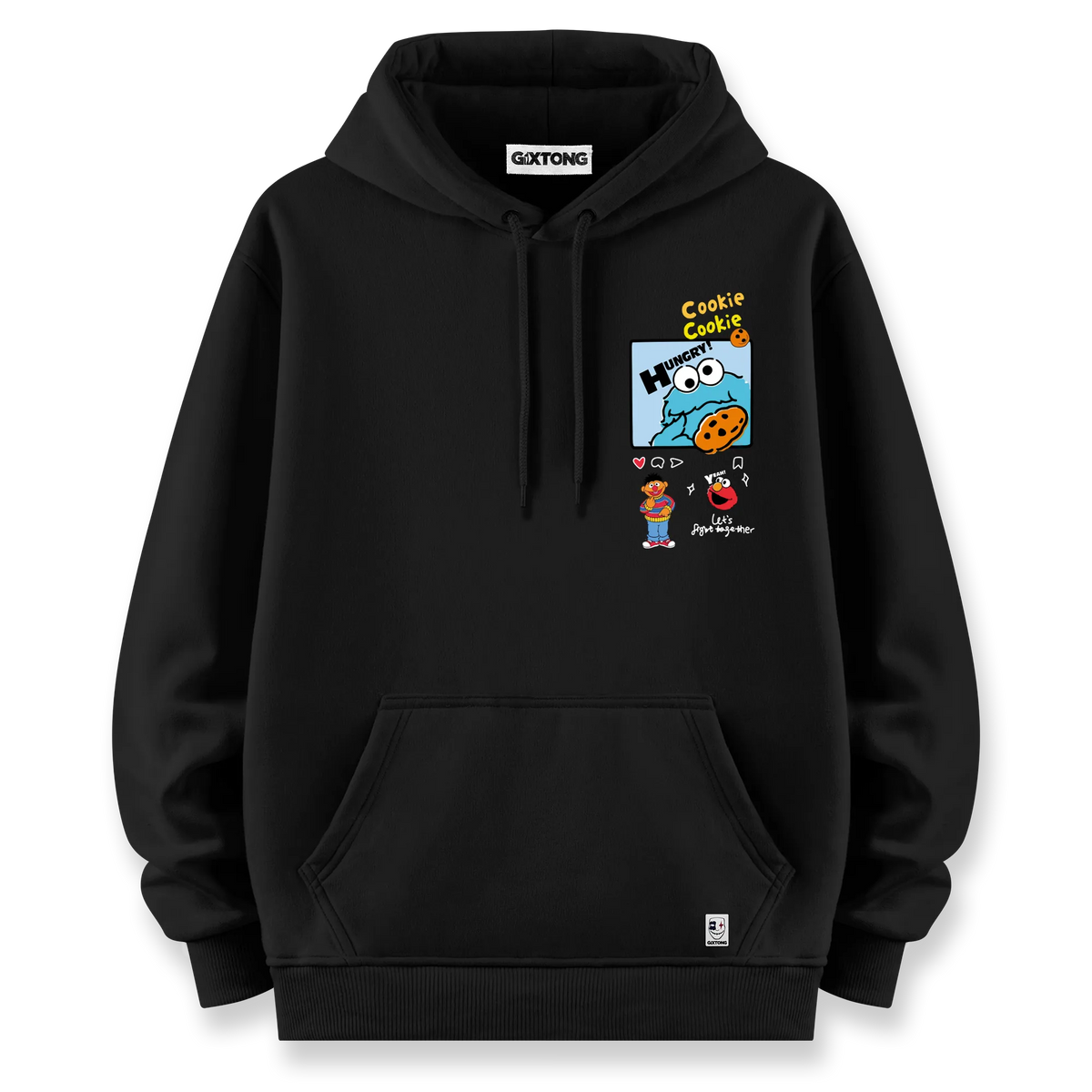 Cookie Monster - Oversize Bol Kalıp Hoodie