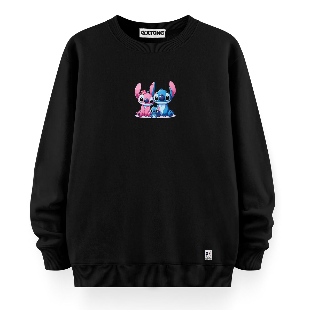 Stitch Family - Oversize Bol Kalıp Sweatshirt