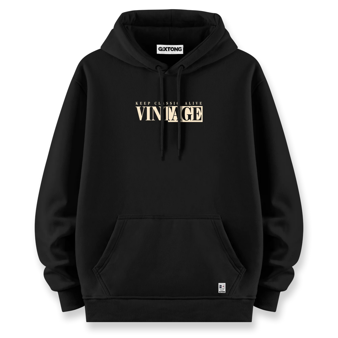 Vintage - Oversize Bol Kalıp Hoodie