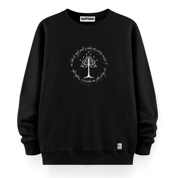 Lotr Ağaç - Oversize Bol Kalıp Sweatshirt
