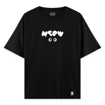 Meow - Oversize Bol Kalıp T-shirt