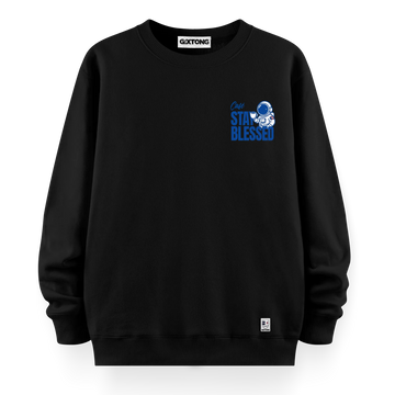 Blessed - Oversize Bol Kalıp Sweatshirt