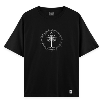 Lotr Ağaç - Oversize Bol Kalıp T-shirt
