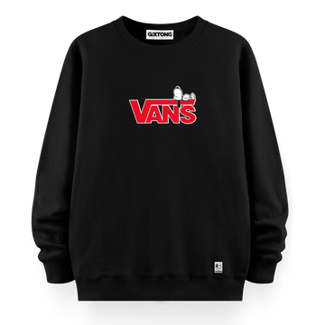 Vans Snoopy - Oversize Bol Kalıp Sweatshirt