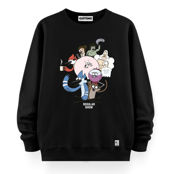 Regular Show - Oversize Bol Kalıp Sweatshirt