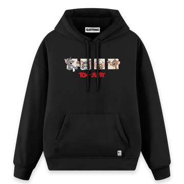 Tom And Jerry - Regular Fit Kalıp Hoodie