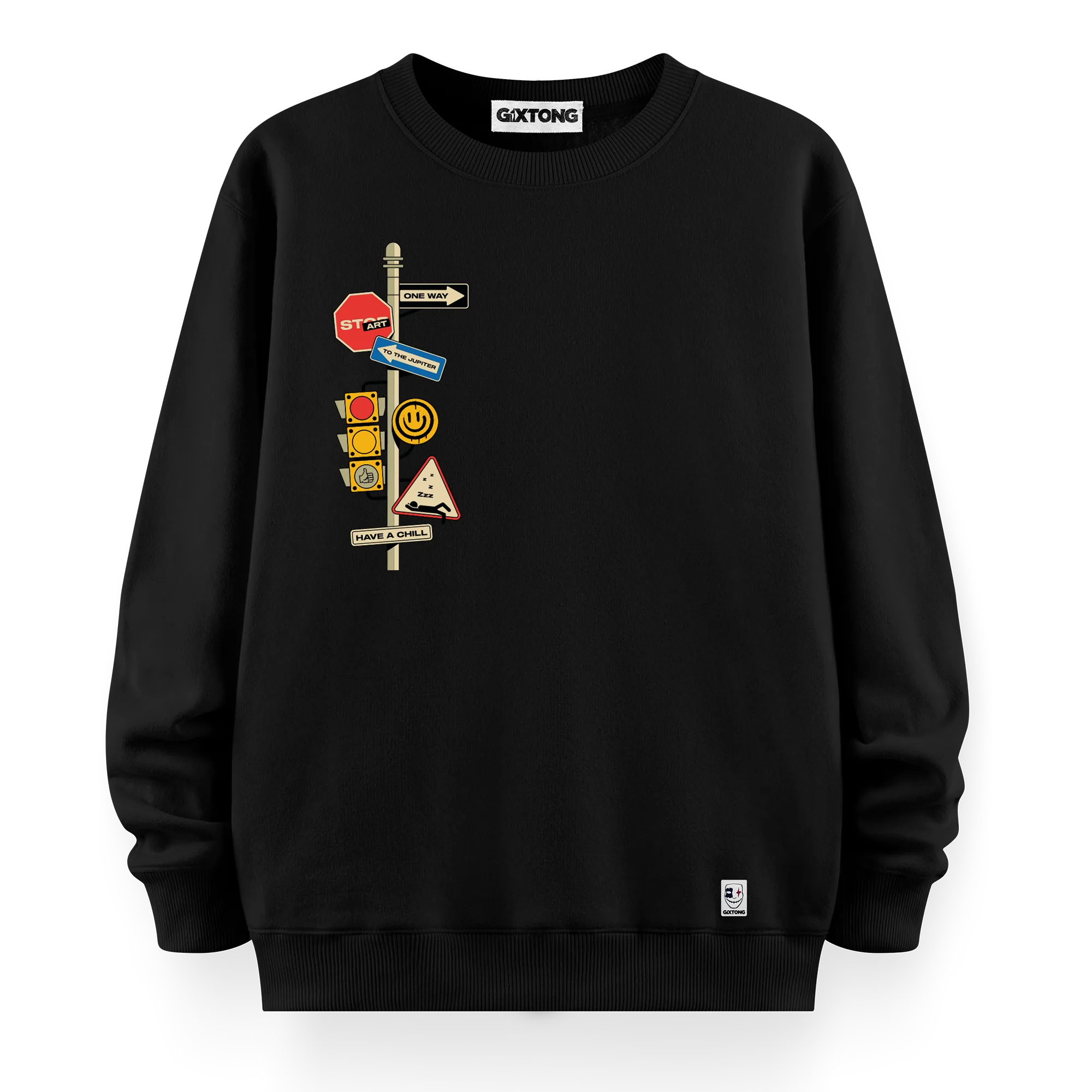 One Way - Oversize Bol Kalıp Sweatshirt