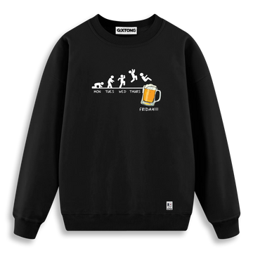 Friday Beer - Regular Fit Kalıp Sweatshirt