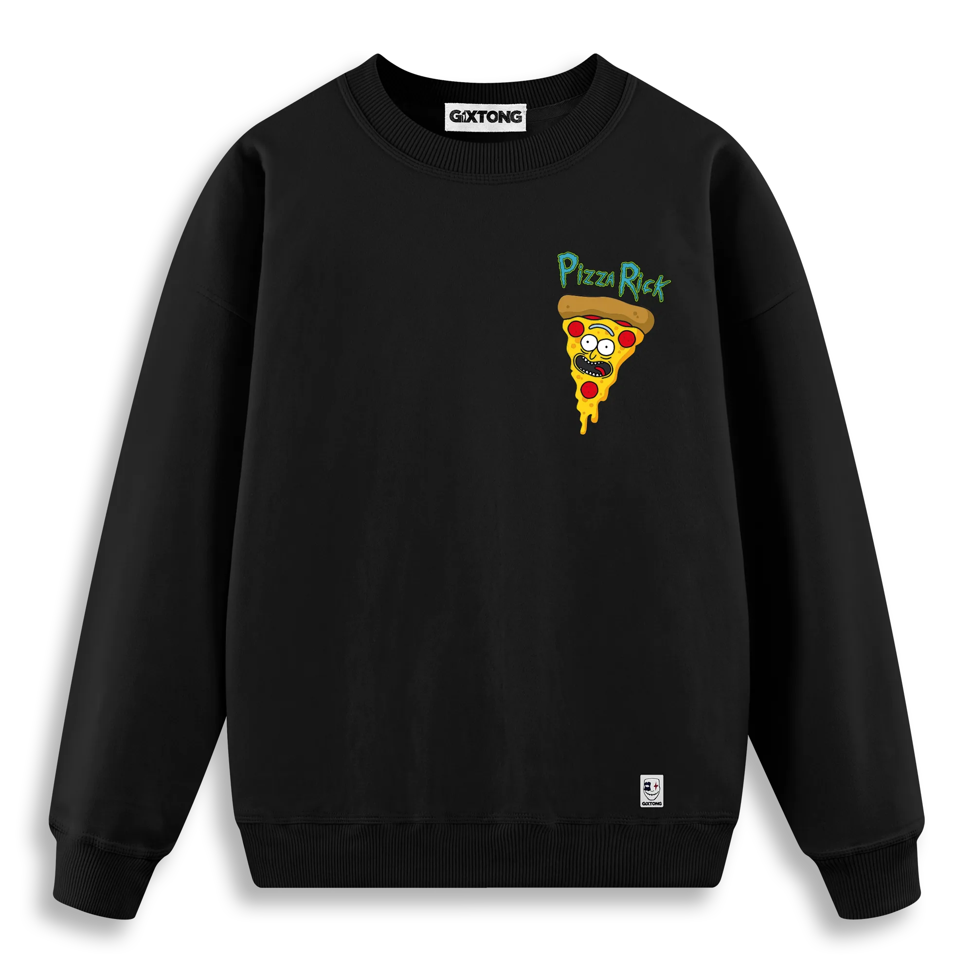 Pizza Rick - Regular Fit Kalıp Sweatshirt