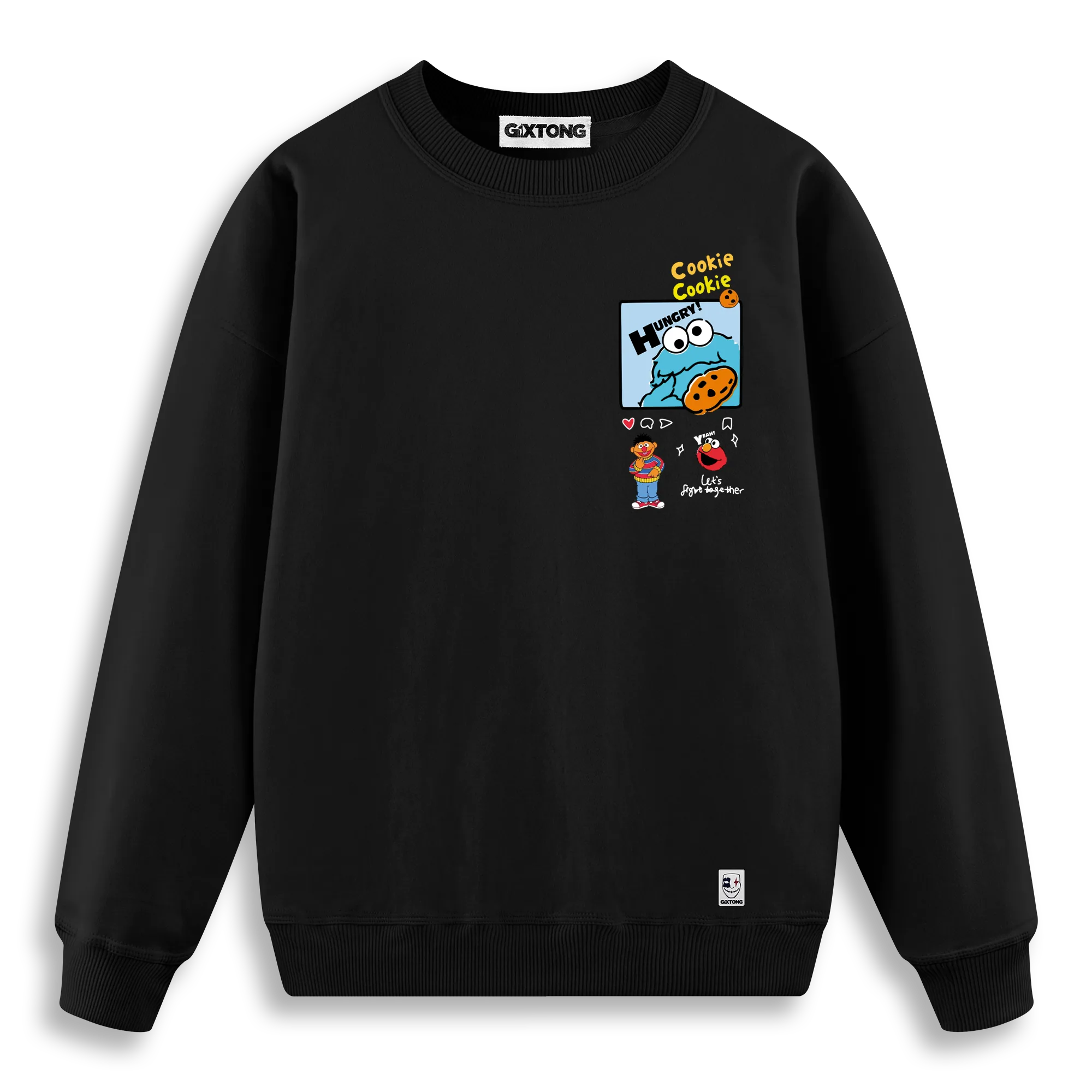 Cookie Monster - Regular Fit Kalıp Sweatshirt