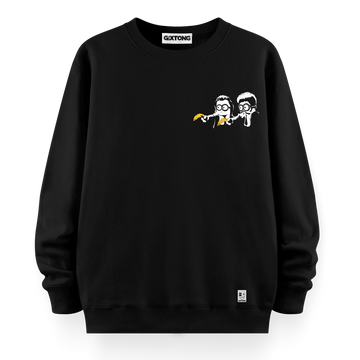 Fiction Minion - Oversize Bol Kalıp Sweatshirt