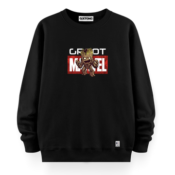 Marvel Groot - Oversize Bol Kalıp Sweatshirt