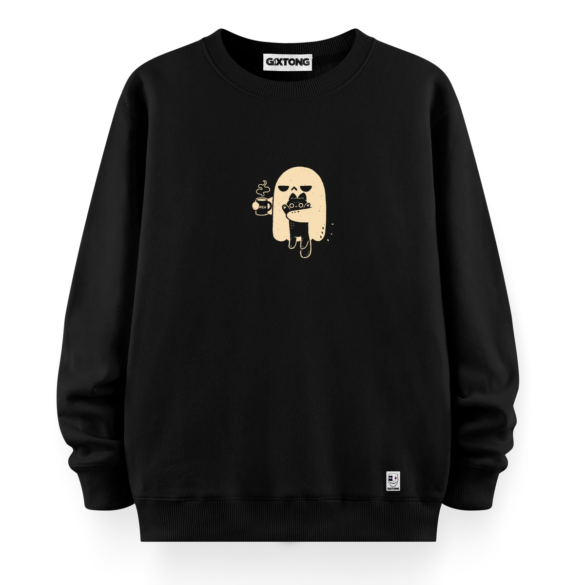 Ghost Cat - Oversize Bol Kalıp Sweatshirt