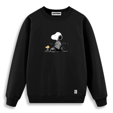 Samurai Snoopy - Regular Fit Kalıp Sweatshirt