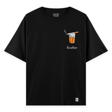 Breakfast - Oversize Bol Kalıp T-shirt