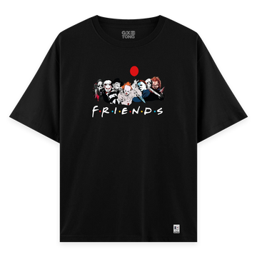 Dark Friends - Oversize Bol Kalıp T-shirt