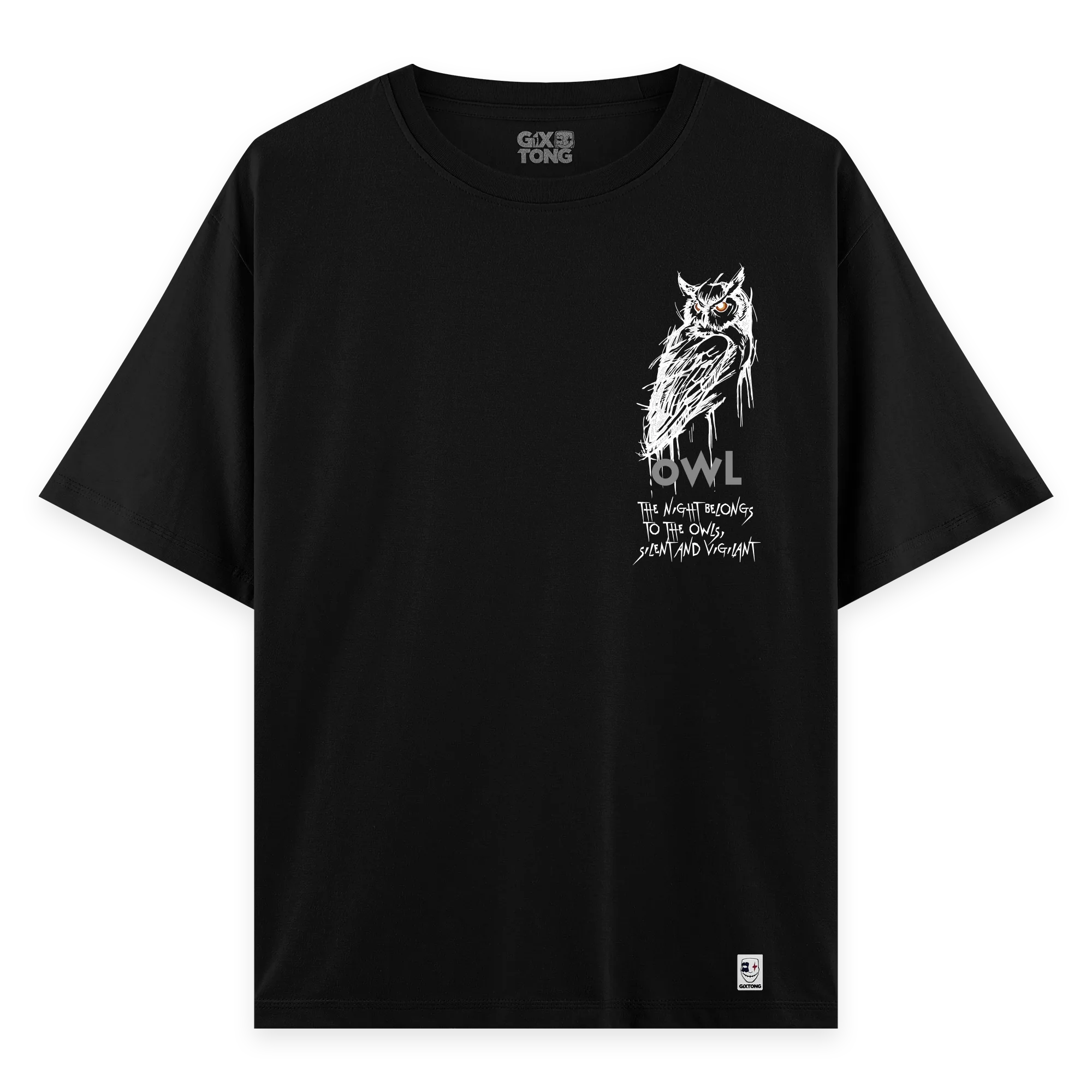 Night Owl - Oversize Bol Kalıp T-shirt